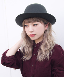 polcadot | [Ruben]POCKETABLE BOWLER HAT/フェルトポケッタブルボーラー(ハット)
