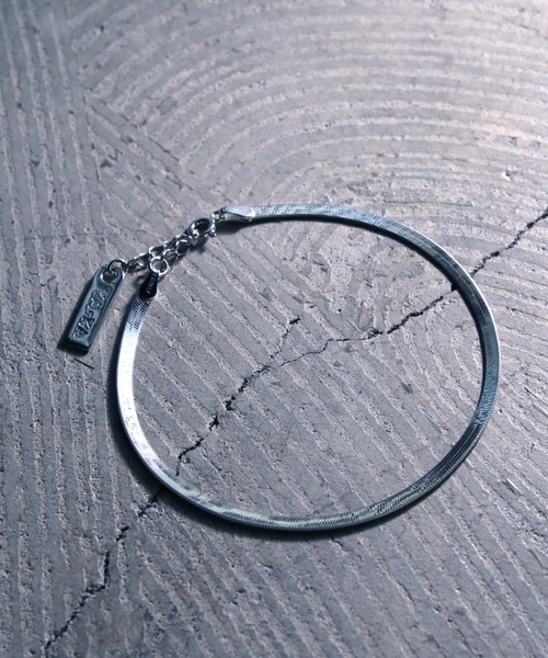 YArKA（ヤーカ）の「【YArKA/ヤーカ】silver925 flat chain anklet[SNK]/フラットチェーンアンクレット シルバー925（アンクレット・メンズ・シルバー・FREE）」の2枚目の写真