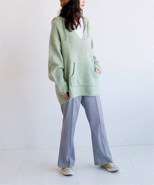 SLOBE citron.（スローブシトロン）の「SLOBE citron. メキパニットプルオーバー◆（ニット/セーター・レディース・ベージュ/グリーン/パープル・FREE）」の15枚目の写真