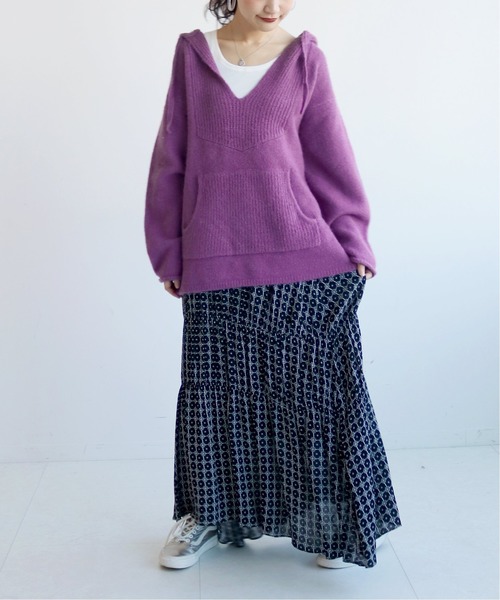 SLOBE citron.（スローブシトロン）の「SLOBE citron. メキパニットプルオーバー◆（ニット/セーター・レディース・ベージュ/グリーン/パープル・FREE）」の21枚目の写真