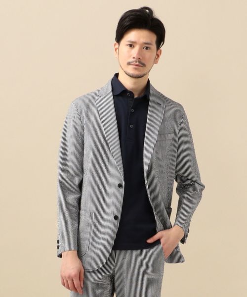 SHIPS（シップス）の「SC: シルク混 シアサッカー ストレッチ