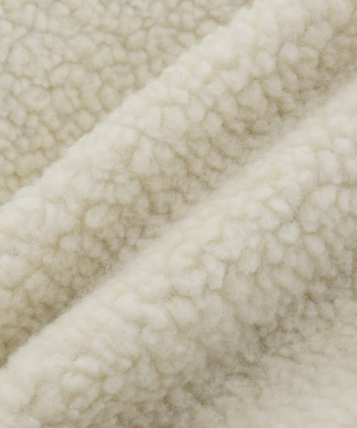 Mark Gonzales（マーク・ゴンザレス）の「Mark Gonzales/マークゴンザレス MONO-MART別注 シープボアフリース オーバーサイズ 切替フードブルゾン（ブルゾン・メンズ・ベージュ系その他/ベージュ系その他4/ブラック系その他/ベージュ系その他3/ベージュ系その他2/ホワイト系その他/ブラック/ベージュ系その他5/ベージュ系その他6/ベージュ系その他7/ベージュ系・M/S/L/XL）」の19枚目の写真