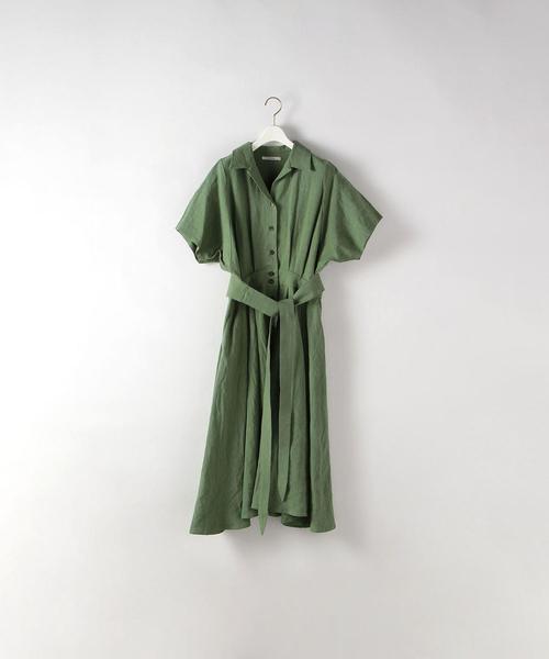 Steven Alan,＜A PUPIL＞LINEN OPEN COLLAR DRESS/ワンピース - WEAR 