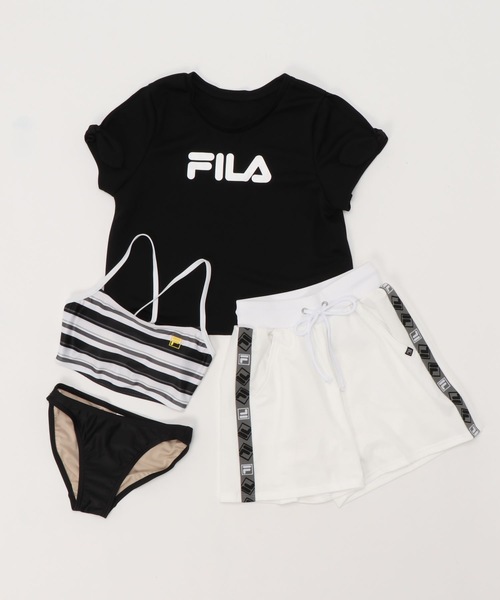 FILA（フィラ）の「【FILA/フィラ】レディーススウィムウェア / 水着4点セット ビキニ フィットネス アウトドア マリンスポーツ（水着・レディース・ホワイト/ブラック/ネイビー・SMALL/MEDIUM/LARGE）」の3枚目の写真