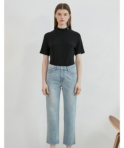 tシャツ ハーフスリーブ モックネックT FA19S052「Fano Studios」 レディース メンズ ハーフスリーブ モックネックT FA19S052【Fano Studios
