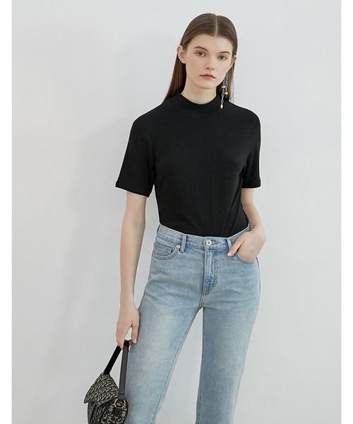 tシャツ ハーフスリーブ モックネックT FA19S052「Fano Studios」 レディース メンズ ハーフスリーブ モックネックT FA19S052【Fano Studios