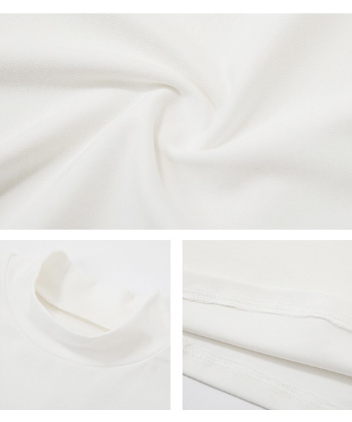 Fano Studios（ファノ ストゥディオズ）の「ハーフスリーブ モックネックT FA19S052【Fano Studios】（Tシャツ/カットソー・レディース・ホワイト/ブラック・S/M/L）」の20枚目の写真