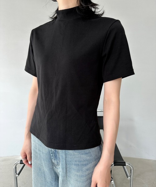 tシャツ ハーフスリーブ モックネックT FA19S052「Fano Studios」 レディース メンズ ハーフスリーブ モックネックT FA19S052【Fano Studios