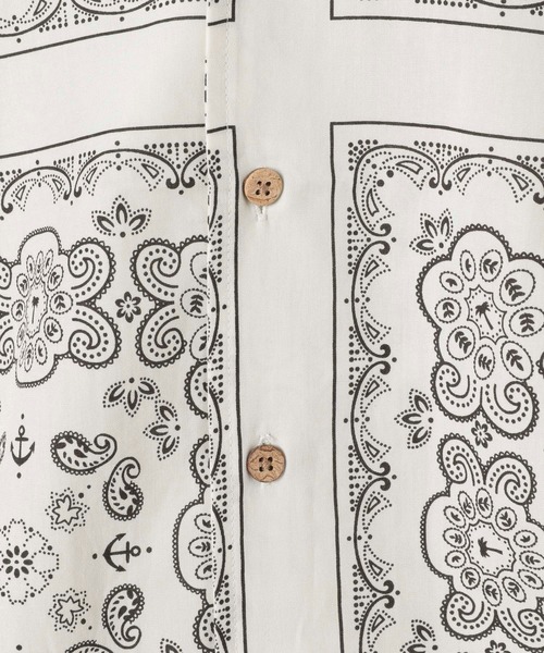 BAYFLOW（ベイフロー）の「[KIDS]ペイズリーアロハシャツ（シャツ/ブラウス・キッズ・オフホワイト/パープル/イエロー・XX-LARGE/LARGE/X-LARGE/MEDIUM）」の9枚目の写真