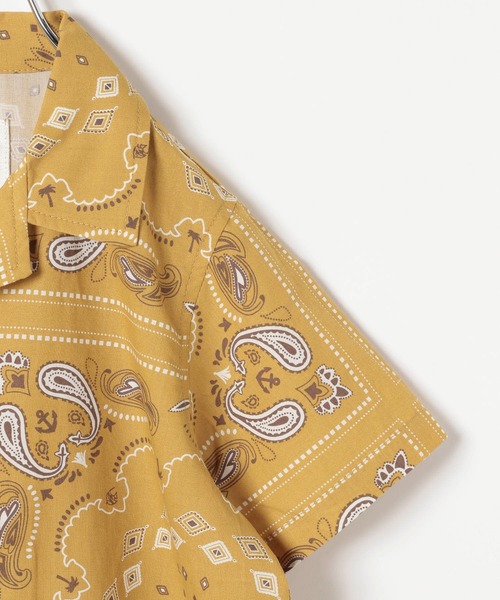 BAYFLOW（ベイフロー）の「[KIDS]ペイズリーアロハシャツ（シャツ/ブラウス・キッズ・オフホワイト/パープル/イエロー・XX-LARGE/LARGE/X-LARGE/MEDIUM）」の7枚目の写真
