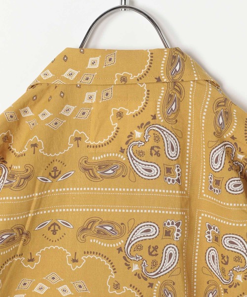 BAYFLOW（ベイフロー）の「[KIDS]ペイズリーアロハシャツ（シャツ/ブラウス・キッズ・オフホワイト/パープル/イエロー・XX-LARGE/LARGE/X-LARGE/MEDIUM）」の4枚目の写真