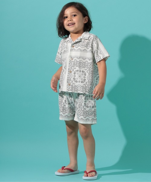 BAYFLOW（ベイフロー）の「[KIDS]ペイズリーアロハシャツ（シャツ/ブラウス・キッズ・オフホワイト/パープル/イエロー・XX-LARGE/LARGE/X-LARGE/MEDIUM）」の17枚目の写真