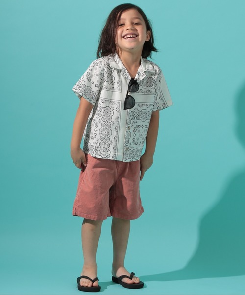 BAYFLOW（ベイフロー）の「[KIDS]ペイズリーアロハシャツ（シャツ/ブラウス・キッズ・オフホワイト/パープル/イエロー・XX-LARGE/LARGE/X-LARGE/MEDIUM）」の15枚目の写真