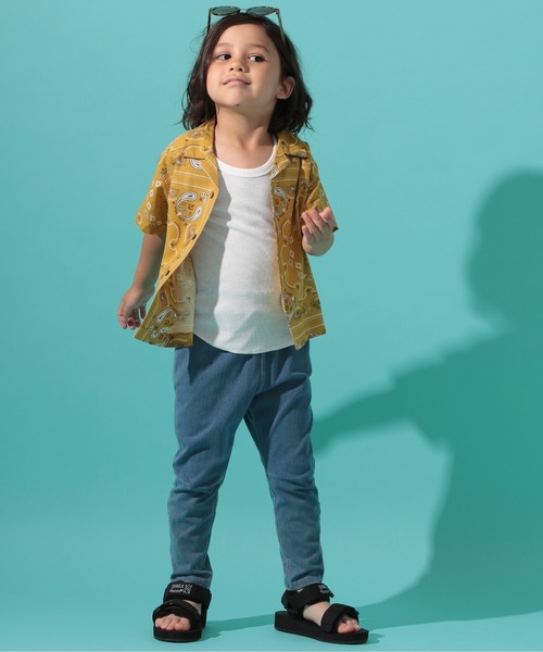 BAYFLOW（ベイフロー）の「[KIDS]ペイズリーアロハシャツ（シャツ/ブラウス・キッズ・オフホワイト/パープル/イエロー・XX-LARGE/LARGE/X-LARGE/MEDIUM）」の19枚目の写真