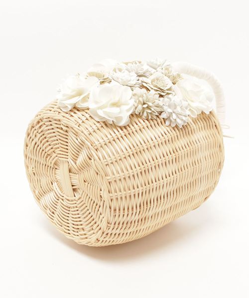 a-jolie（アジョリー）の「a-jolie フラワーカゴバッグ（かごバッグ  