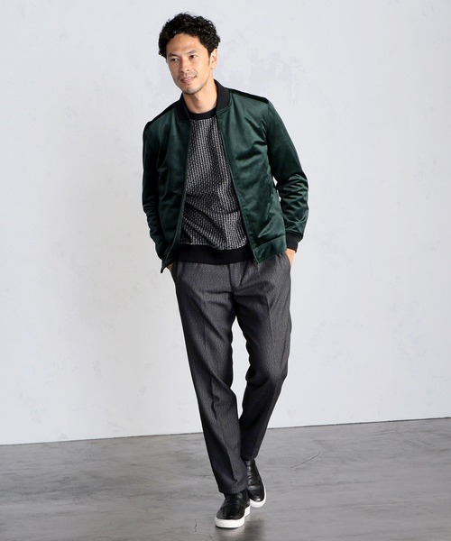 MEN'S BIGI（メンズビギ）の「バンブーパターン プルオーバーカットソー（Tシャツ/カットソー・メンズ・ブラック/ホワイト・01/02/03/04）」の12枚目の写真