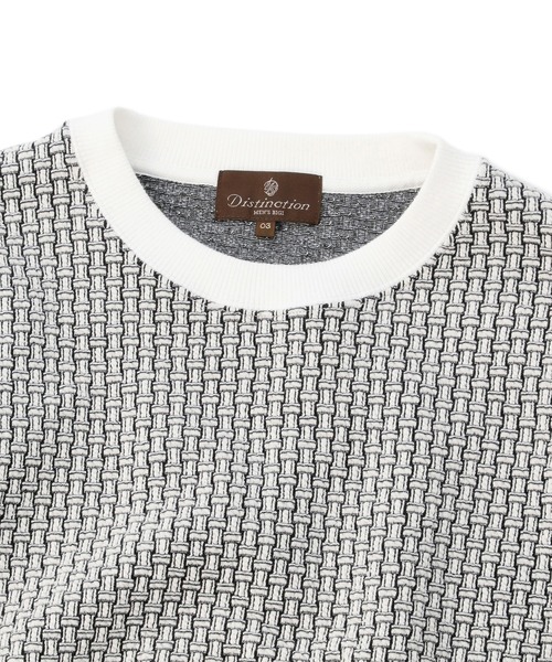 MEN'S BIGI（メンズビギ）の「バンブーパターン プルオーバーカットソー（Tシャツ/カットソー・メンズ・ブラック/ホワイト・01/02/03/04）」の14枚目の写真