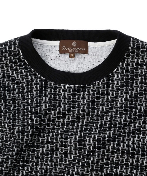 MEN'S BIGI（メンズビギ）の「バンブーパターン プルオーバーカットソー（Tシャツ/カットソー・メンズ・ブラック/ホワイト・01/02/03/04）」の13枚目の写真