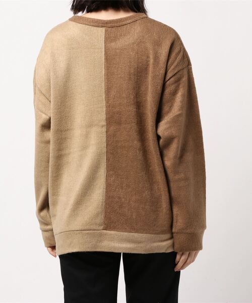 TRAP/U (トラップユー)の「【69】【TRAP/U】ツートン 長袖Tシャツ(Tシャツ/カットソー・レディース・ブラック/ベージュ/オフホワイト・MEDIUM/LARGE)」の5枚目の写真