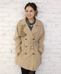 mystic | 配色トレンチコート(トレンチコート)