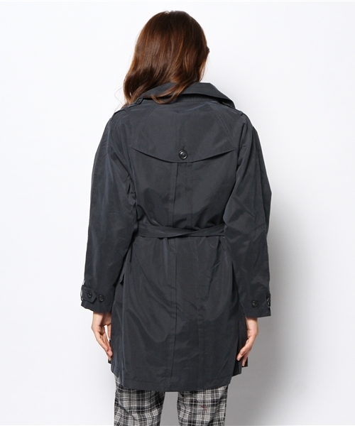 mystic（ミスティック）の「配色トレンチコート（トレンチコート・レディース・キャメル/ベージュ/ネイビー・ﾌﾘ-）」の8枚目の写真