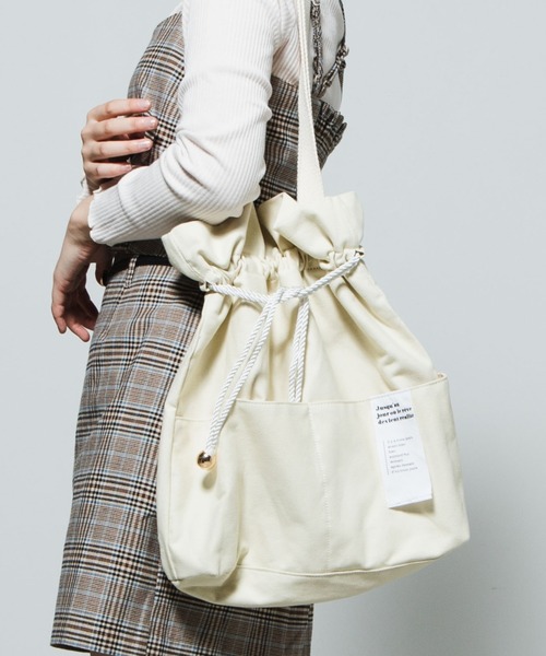 Wego ウィゴー の Wego 巾着トートバッグ トートバッグ Wear