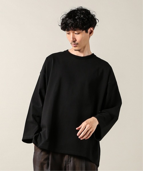 JOURNAL STANDARD J.S HOMESTEAD(ジャーナルスタンダードホームステッド)の「WIDE LAYER 2(Tシャツ/カットソー・メンズ・ブラック/ホワイト/ベージュ/パープル・SMALL/MEDIUM/LARGE)」の2枚目の写真