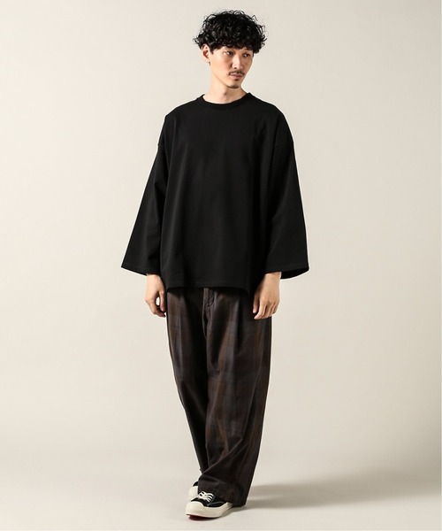 JOURNAL STANDARD J.S HOMESTEAD(ジャーナルスタンダードホームステッド)の「WIDE LAYER 2(Tシャツ/カットソー・メンズ・ブラック/ホワイト/ベージュ/パープル・SMALL/MEDIUM/LARGE)」の14枚目の写真