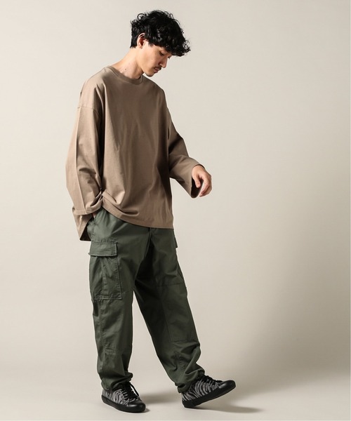JOURNAL STANDARD J.S HOMESTEAD(ジャーナルスタンダードホームステッド)の「WIDE LAYER 2(Tシャツ/カットソー・メンズ・ブラック/ホワイト/ベージュ/パープル・SMALL/MEDIUM/LARGE)」の12枚目の写真