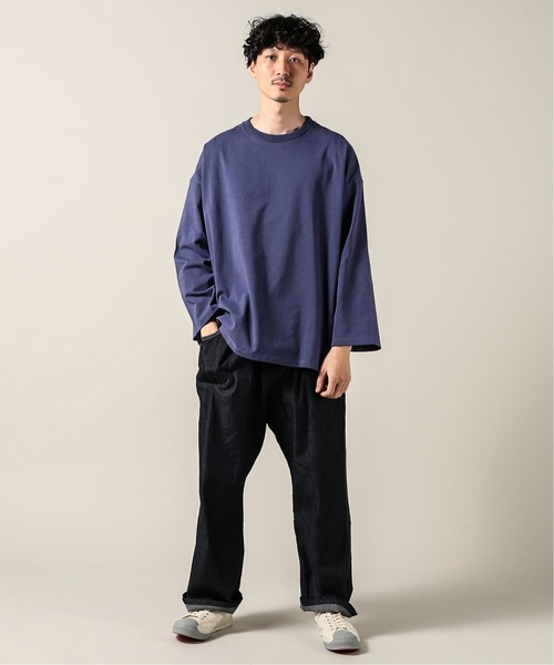 JOURNAL STANDARD J.S HOMESTEAD(ジャーナルスタンダードホームステッド)の「WIDE LAYER 2(Tシャツ/カットソー・メンズ・ブラック/ホワイト/ベージュ/パープル・SMALL/MEDIUM/LARGE)」の10枚目の写真