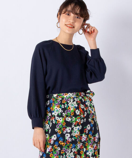 NOLLEY’S(ノーリーズ)の「ジョーゼット両前パール釦ブラウス(シャツ/ブラウス・レディース・ベージュ/サックスブルー/キナリ/カーキ/ネイビー・38/36)」の19枚目の写真