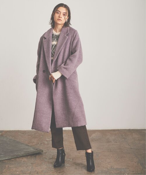 RAY CASSIN（レイカズン）の「Shaggy Chester Coat（チェスターコート・レディース・マスタード/ラベンダー・FREE）」の3枚目の写真