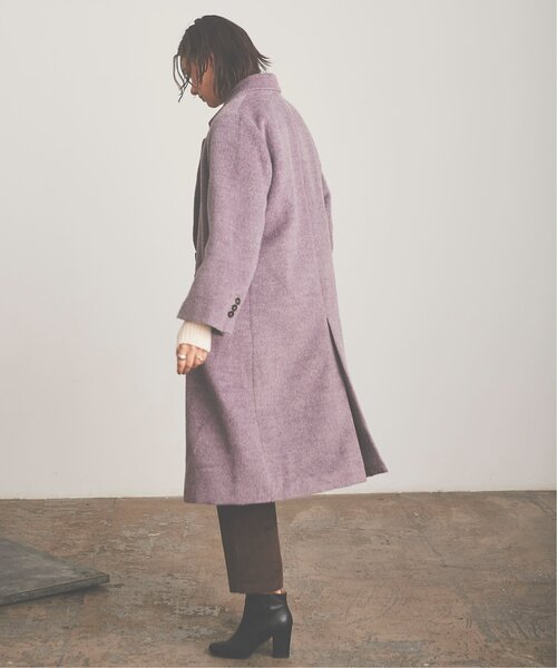 RAY CASSIN（レイカズン）の「Shaggy Chester Coat（チェスターコート・レディース・マスタード/ラベンダー・FREE）」の4枚目の写真