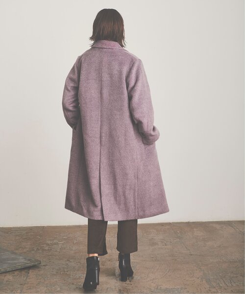RAY CASSIN（レイカズン）の「Shaggy Chester Coat（チェスターコート・レディース・マスタード/ラベンダー・FREE）」の5枚目の写真