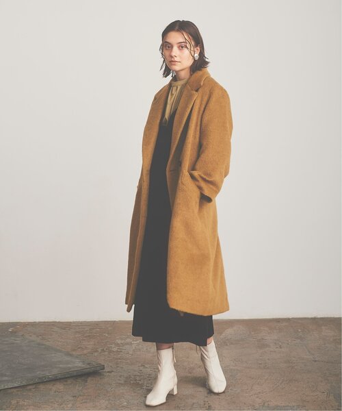 RAY CASSIN（レイカズン）の「Shaggy Chester Coat（チェスターコート・レディース・マスタード/ラベンダー・FREE）」の7枚目の写真