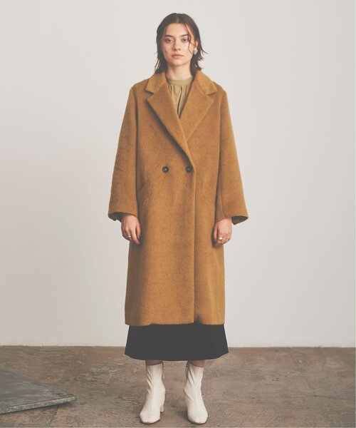 RAY CASSIN（レイカズン）の「Shaggy Chester Coat（チェスターコート・レディース・マスタード/ラベンダー・FREE）」の8枚目の写真
