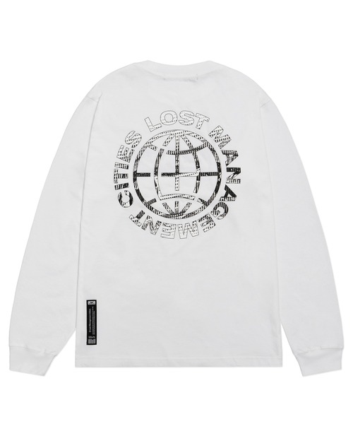 LMCの「【LMC】D-NOISE LONG SLV TEE / ノイズ ホイール ロゴ ロングスリーブ Tシャツ(Tシャツ/カットソー・メンズ・ホワイト/ブラック/オレンジ・SMALL/MEDIUM/LARGE)」の1枚目の写真