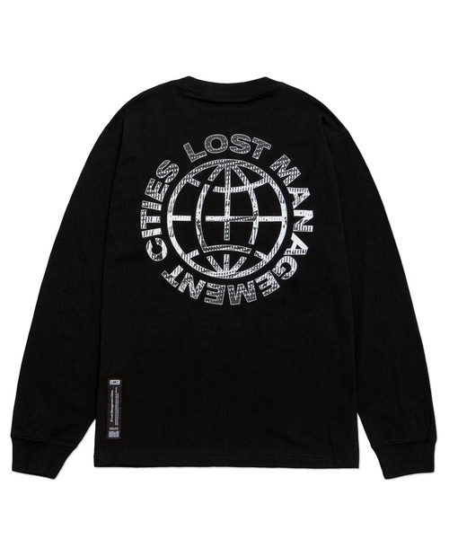 LMCの「【LMC】D-NOISE LONG SLV TEE / ノイズ ホイール ロゴ ロングスリーブ Tシャツ(Tシャツ/カットソー・メンズ・ホワイト/ブラック/オレンジ・SMALL/MEDIUM/LARGE)」の2枚目の写真