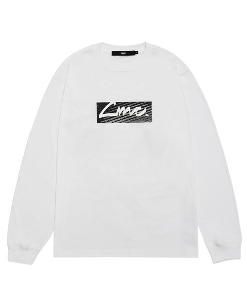 LMCの「【LMC】D-NOISE LONG SLV TEE / ノイズ ホイール ロゴ ロングスリーブ Tシャツ(Tシャツ/カットソー・メンズ・ホワイト/ブラック/オレンジ・SMALL/MEDIUM/LARGE)」の4枚目の写真