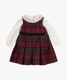 kate spade new york kids（ケイトスペードニューヨーク）の「トップ＆プレイドドレスセット（アンサンブル・キッズ）」