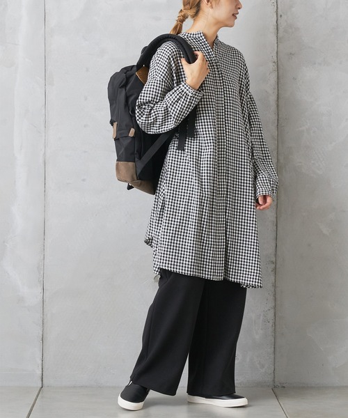 PUAL CE CIN（ピュアルセシン）の「THEATRE PRODUCTS ロゴリュック（バックパック/リュック・レディース・ブラック/ベージュ・ONE SIZE）」の6枚目の写真