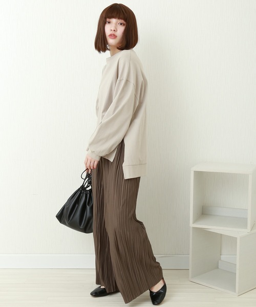 CHARM BERRY TIC(チャームベリーチック)の「ランダムプリーツパンツ(その他パンツ・レディース・ラベンダー/スモークピンク/モカ/チャコールグレー/ブラック・M)」の20枚目の写真