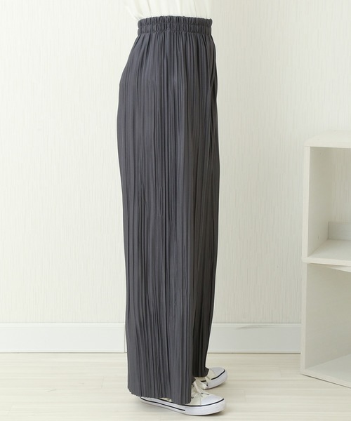 CHARM BERRY TIC(チャームベリーチック)の「ランダムプリーツパンツ(その他パンツ・レディース・ラベンダー/スモークピンク/モカ/チャコールグレー/ブラック・M)」の7枚目の写真