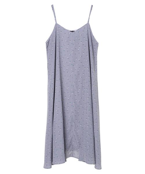 Sugar spoon（シュガースプーン）の「・SUGAR SPOON バラptキャミワンピース＊（ワンピース・レディース・ライトグレー/ブラック/ブルー/グリーン・FREE）」の4枚目の写真