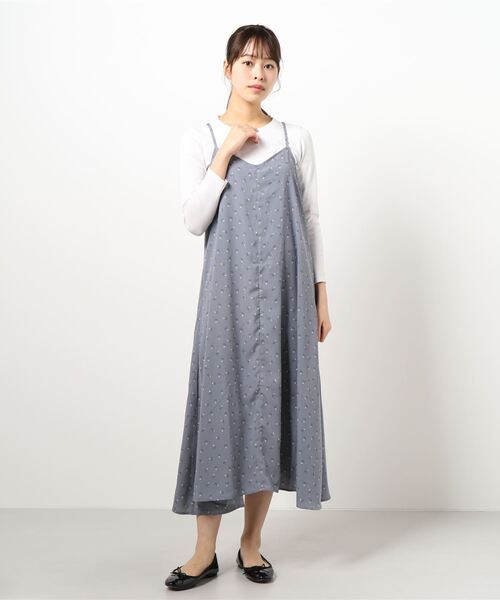 Sugar spoon（シュガースプーン）の「・SUGAR SPOON バラptキャミワンピース＊（ワンピース・レディース・ライトグレー/ブラック/ブルー/グリーン・FREE）」の18枚目の写真