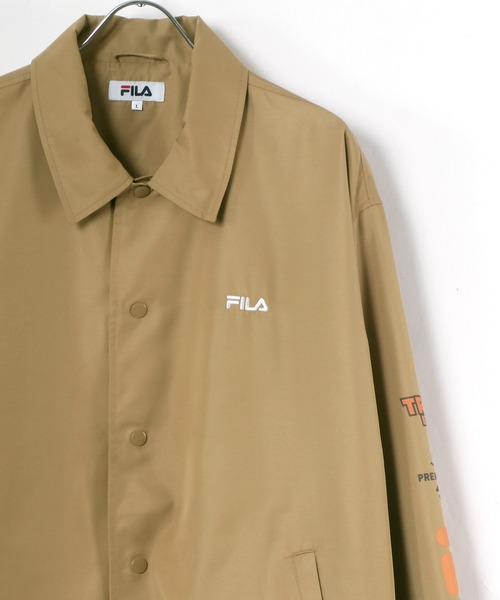 FILA（フィラ）の「FILA/フィラ バックプリント 袖プリント コーチジャケット/ナイロンジャケット（ナイロンジャケット・メンズ・ブラック/ベージュ/ブラック系その他/ブラック系その他2/ブラック系その他3/ブラック系その他4・LL/M/L）」の6枚目の写真