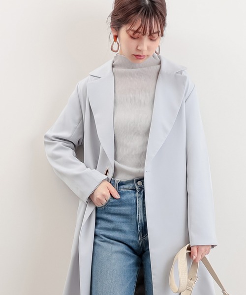 natural couture(ナチュラルクチュール)の「くしゅくしゅシアータートルインナーセット(Tシャツ/カットソー・レディース・アイボリー/ブラック/ライトグレー/ピンク・FREE)」の3枚目の写真