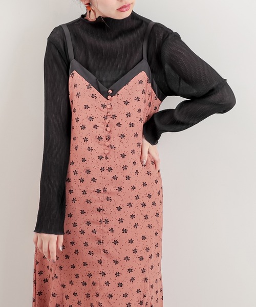 natural couture(ナチュラルクチュール)の「くしゅくしゅシアータートルインナーセット(Tシャツ/カットソー・レディース・アイボリー/ブラック/ライトグレー/ピンク・FREE)」の9枚目の写真