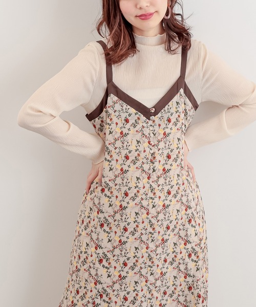 natural couture(ナチュラルクチュール)の「くしゅくしゅシアータートルインナーセット(Tシャツ/カットソー・レディース・アイボリー/ブラック/ライトグレー/ピンク・FREE)」の6枚目の写真