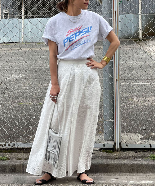 NOLLEY’S（ノーリーズ）の「ペプシT（Tシャツ/カットソー・レディース・オフホワイト/ライトグレー・FREE）」の10枚目の写真